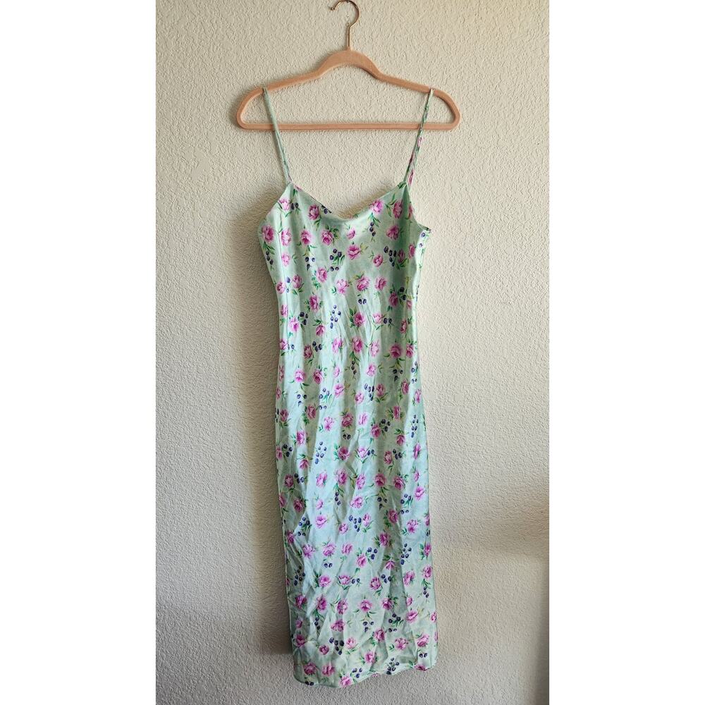 Vintage Private Luxuries Women's Boho Floral Maxi Dress S